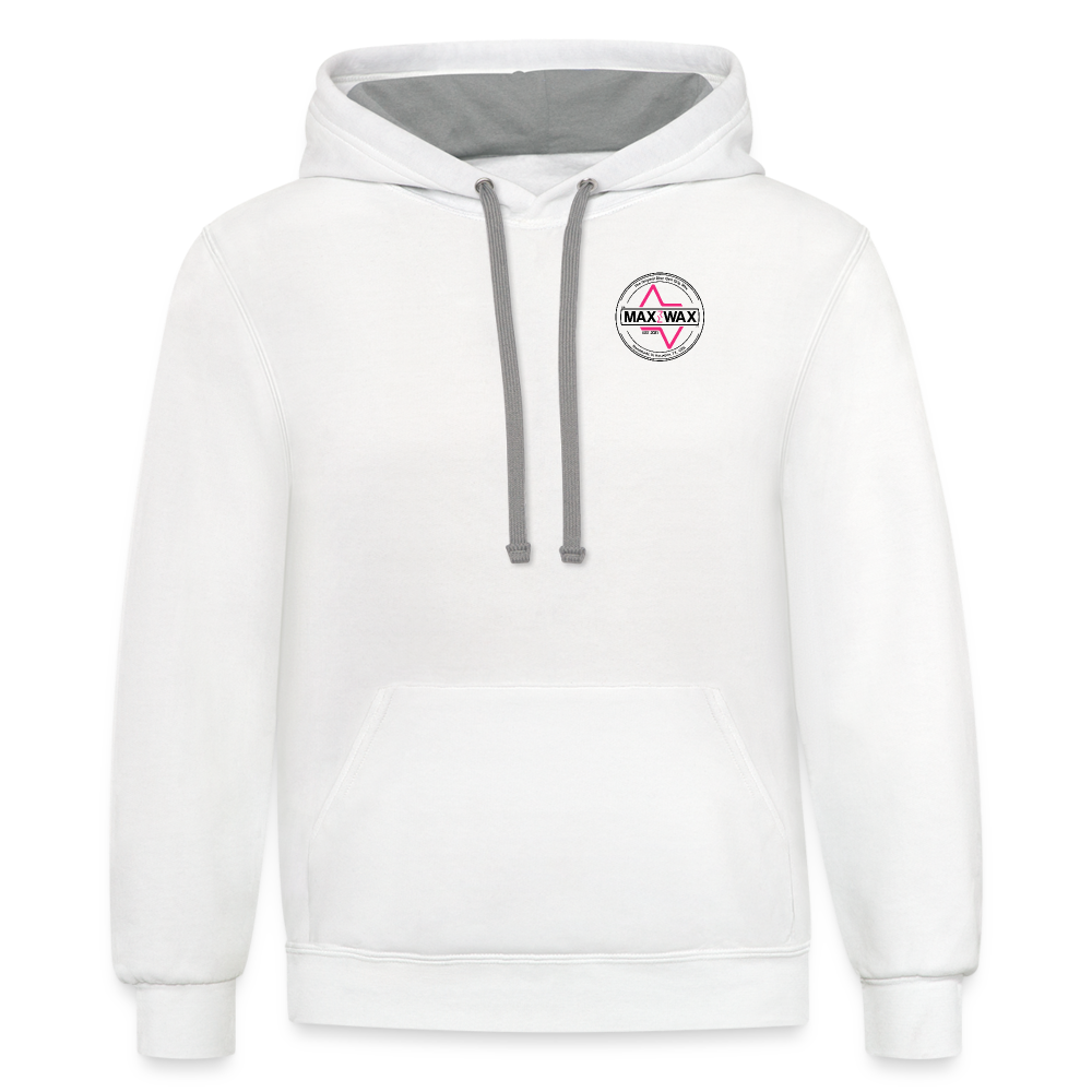 Unisex Windsurfer Hoodie (White) - white/gray