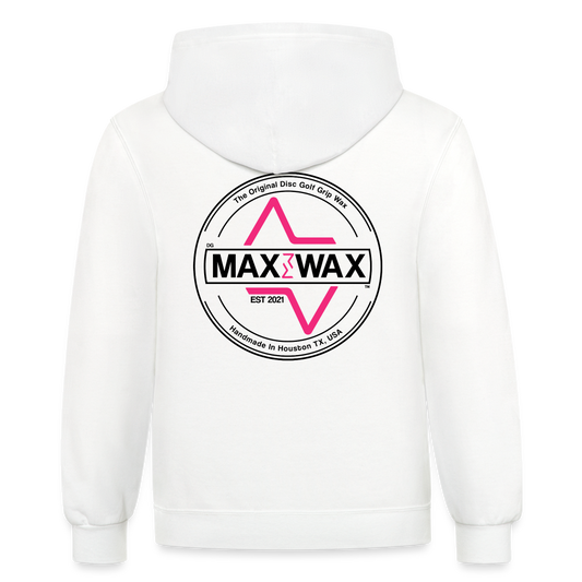 Unisex Windsurfer Hoodie (White) - white/gray