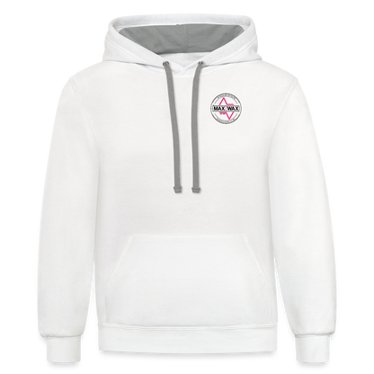 Unisex Windsurfer Hoodie (White) - white/gray