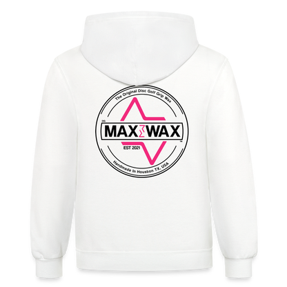 Unisex Windsurfer Hoodie (White) - white/gray